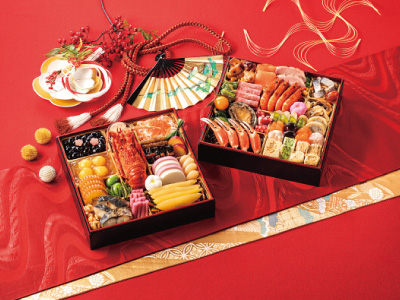 京風特大おせち　大納言 二段重